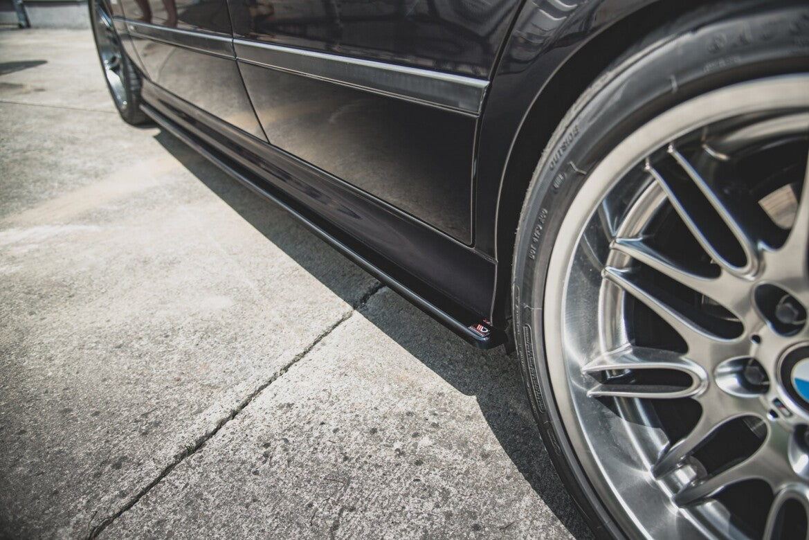Seitenschweller Ansatz (Paar) passend für BMW M5 / 5 M-Paket E39 schwarz Hochglanz