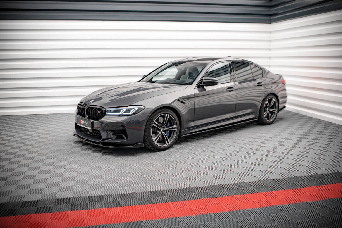 Seitenschweller Ansatz (Paar) passend für BMW M5 F90 schwarz Hochglanz