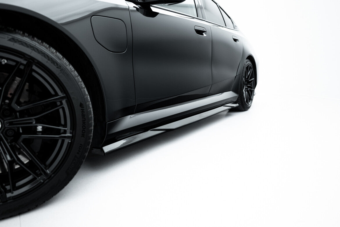 Seitenschweller Ansatz (Paar) passend für BMW M5 Limousine / Touring G90 schwarz Hochglanz