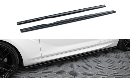 Seitenschweller Ansatz (Paar) passend für BMW M6 / 6 M-Paket Coupe / Cabriolet F06 / F13 / F12 schwarz Hochglanz