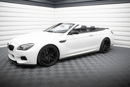 Seitenschweller Ansatz (Paar) passend für BMW M6 / 6 M-Paket Coupe / Cabriolet F06 / F13 / F12 schwarz Hochglanz