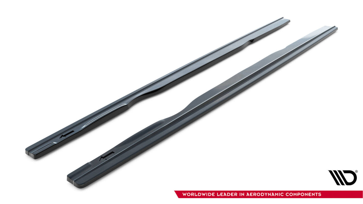 Seitenschweller Ansatz (Paar) passend für BMW M6 / 6 M-Paket Coupe / Cabriolet F06 / F13 / F12 schwarz Hochglanz