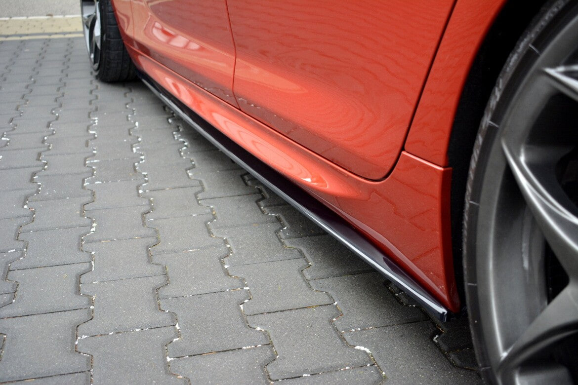 Seitenschweller Ansatz (Paar) passend für BMW M6 GRAN Coupe schwarz Hochglanz