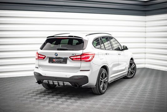 Seitenschweller Ansatz (Paar) passend für BMW X1 M-Paket F48 / F48 FL schwarz Hochglanz