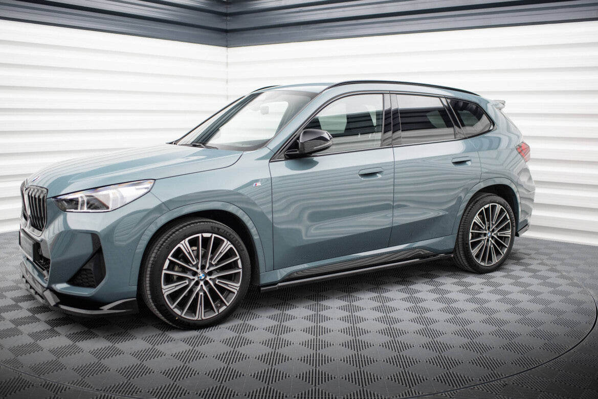 Seitenschweller Ansatz (Paar) passend für BMW X1 M-Paket U11 schwarz Hochglanz