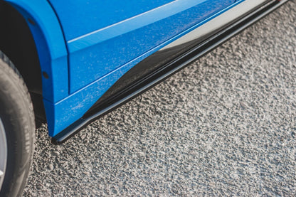 Seitenschweller Ansatz (Paar) passend für BMW X2 F39 M-Paket schwarz Hochglanz