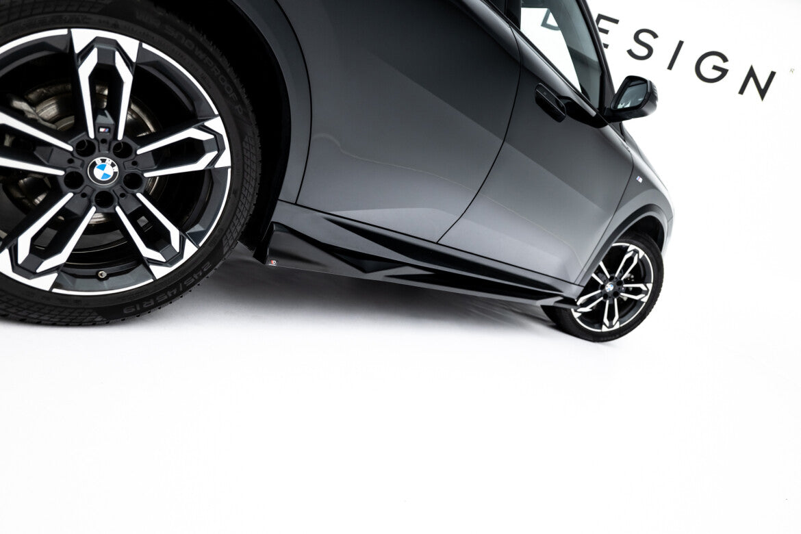 Seitenschweller Ansatz (Paar) passend für BMW X2 M35i U10 schwarz Hochglanz