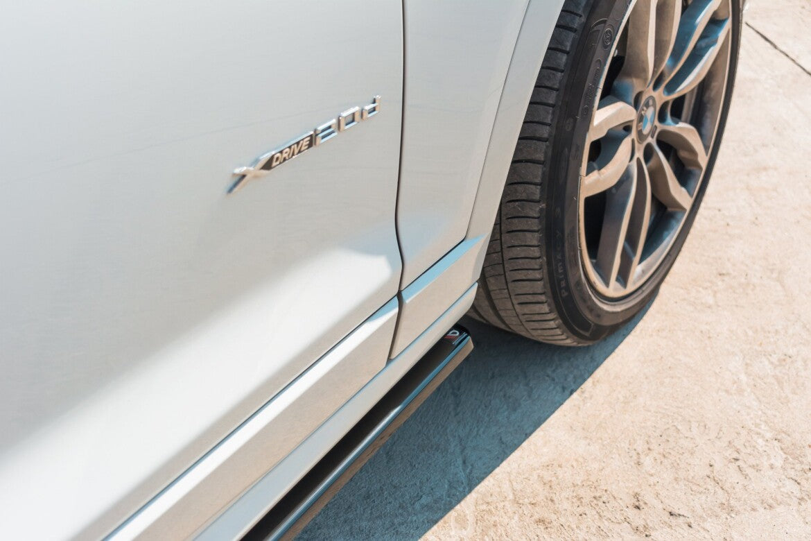 Seitenschweller Ansatz (Paar) passend für BMW X3 M-Paket F25 FL schwarz Hochglanz
