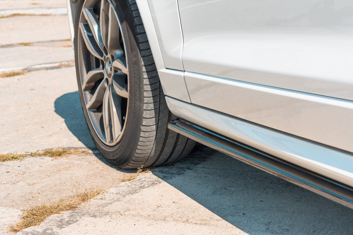Seitenschweller Ansatz (Paar) passend für BMW X3 M-Paket F25 FL schwarz Hochglanz