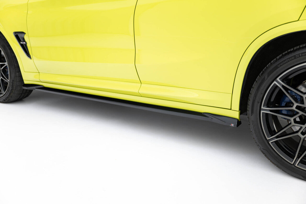 Seitenschweller Ansatz (Paar) passend für BMW X4M F98 FL schwarz Hochglanz