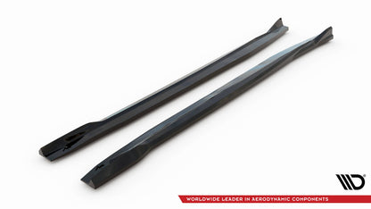 Seitenschweller Ansatz (Paar) passend für BMW X5 M F95 / F95 FL schwarz Hochglanz