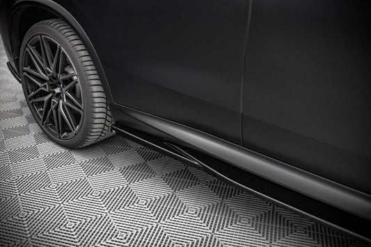 Seitenschweller Ansatz (Paar) passend für BMW X5M F95 / F95 FL schwarz Hochglanz