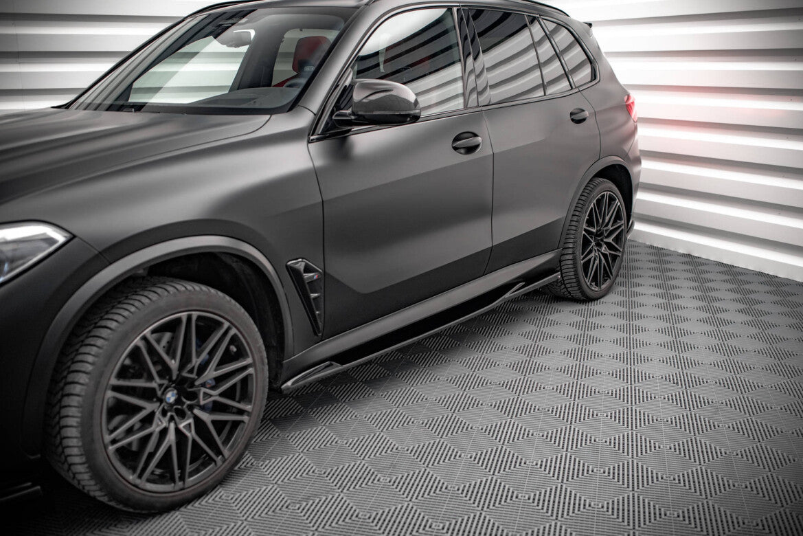 Seitenschweller Ansatz (Paar) passend für BMW X5M F95 / F95 FL schwarz Hochglanz