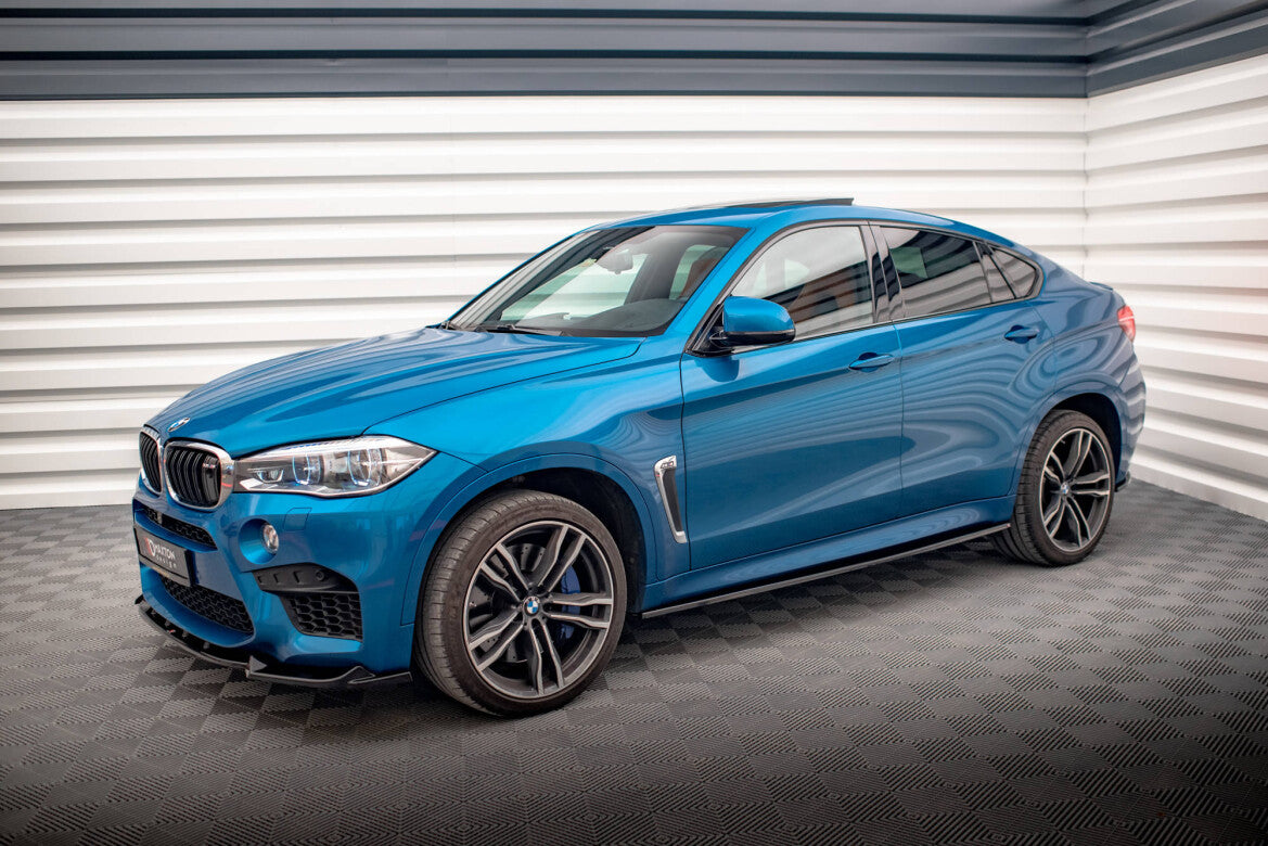 Seitenschweller Ansatz (Paar) passend für BMW X6 M F86 schwarz Hochglanz
