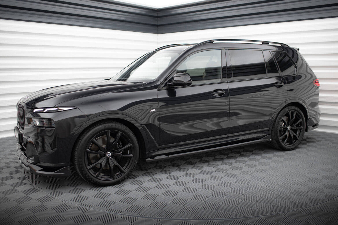 Seitenschweller Ansatz (Paar) passend für BMW X7 M-Paket G07 FL schwarz Hochglanz