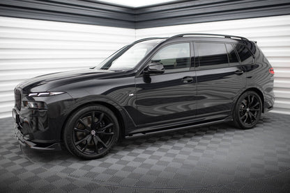 Seitenschweller Ansatz (Paar) passend für BMW X7 M-Paket G07 FL schwarz Hochglanz