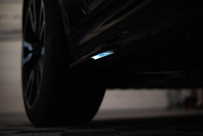 Seitenschweller Ansatz (Paar) passend für BMW X7 M-Paket G07 schwarz Hochglanz