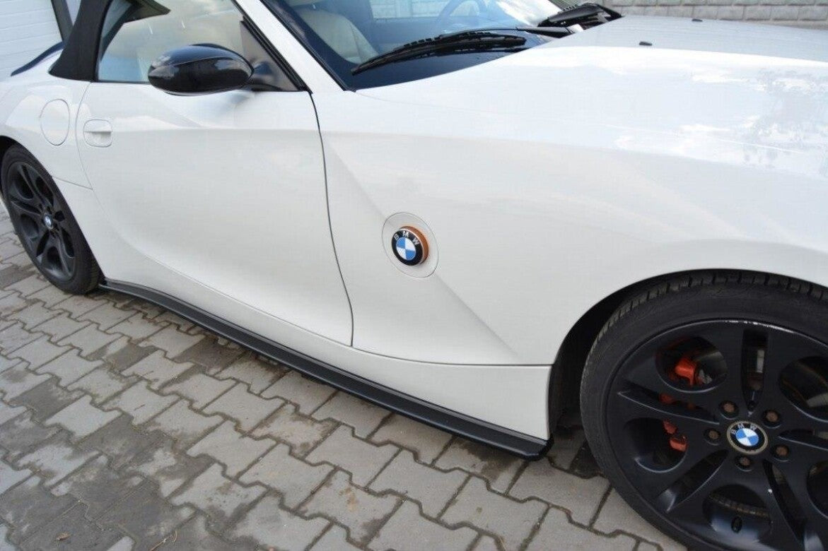 Seitenschweller Ansatz (Paar) passend für BMW Z4 E85 / E86 schwarz Hochglanz