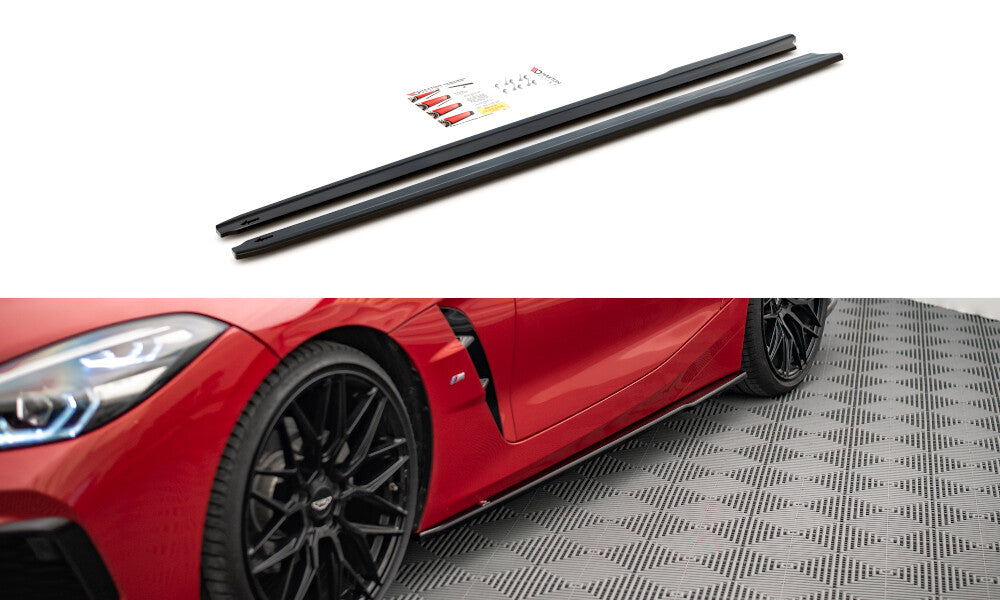 Seitenschweller Ansatz (Paar) passend für BMW Z4 M-Paket G29 schwarz Hochglanz