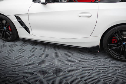 Seitenschweller Ansatz (Paar) passend für BMW Z4 M40i / M-Paket G29 FL schwarz Hochglanz
