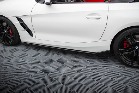 Seitenschweller Ansatz (Paar) passend für BMW Z4 M40i / M-Paket G29 FL schwarz Hochglanz