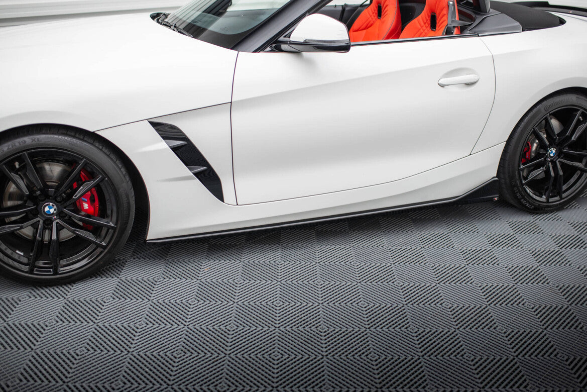 Seitenschweller Ansatz (Paar) passend für BMW Z4 M40i / M-Paket G29 FL schwarz Hochglanz