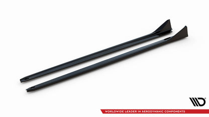 Seitenschweller Ansatz (Paar) passend für BMW Z4 M40i / M-Paket G29 FL schwarz Hochglanz