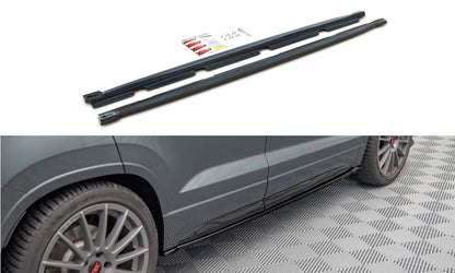 Seitenschweller Ansatz (Paar) passend für CUPRA Ateca Mk1 / Mk1 FL schwarz Hochglanz