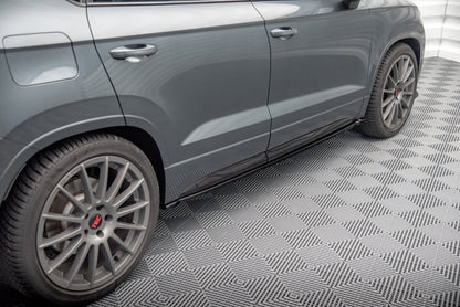 Seitenschweller Ansatz (Paar) passend für CUPRA Ateca Mk1 / Mk1 FL schwarz Hochglanz