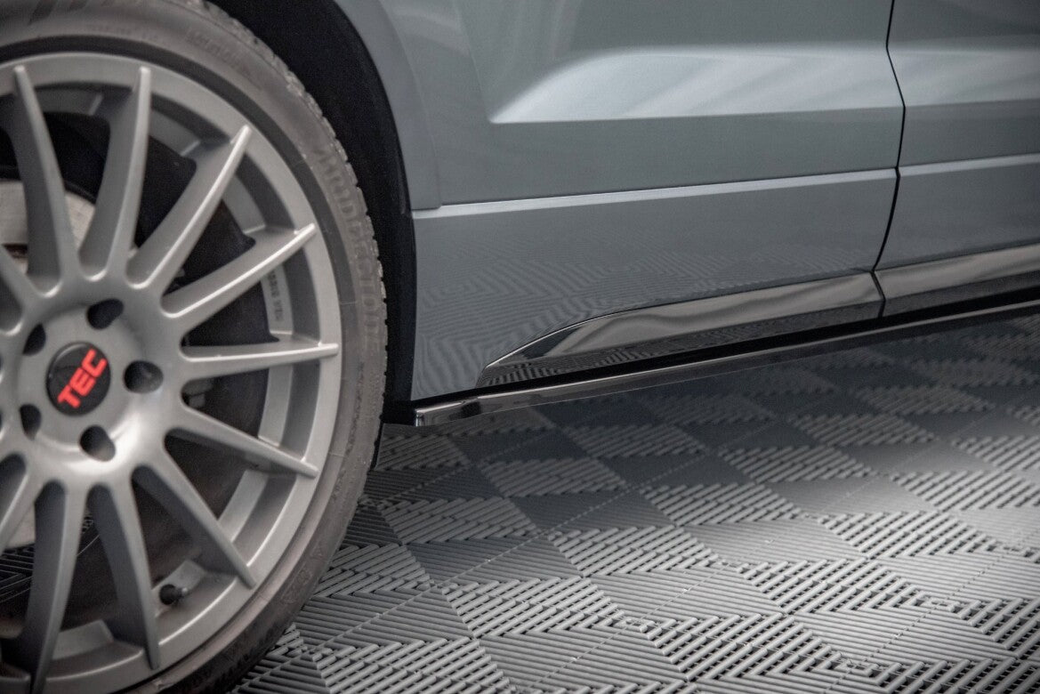 Seitenschweller Ansatz (Paar) passend für CUPRA Ateca Mk1 / Mk1 FL schwarz Hochglanz