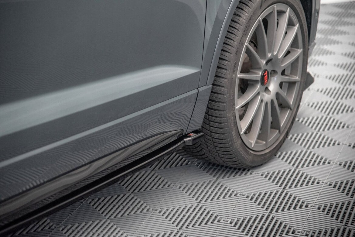 Seitenschweller Ansatz (Paar) passend für CUPRA Ateca Mk1 / Mk1 FL schwarz Hochglanz