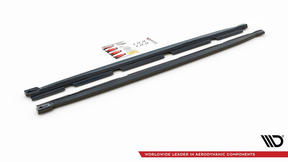 Seitenschweller Ansatz (Paar) passend für CUPRA Ateca Mk1 / Mk1 FL schwarz Hochglanz