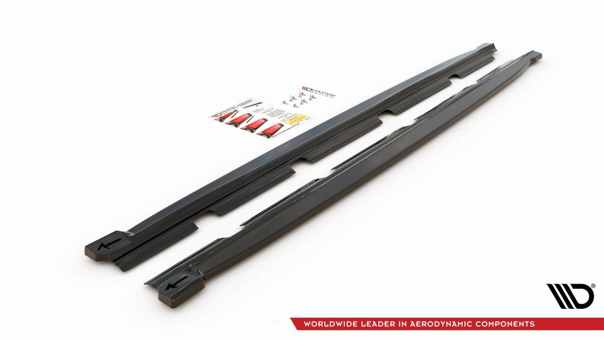 Seitenschweller Ansatz (Paar) passend für CUPRA Ateca Mk1 / Mk1 FL schwarz Hochglanz