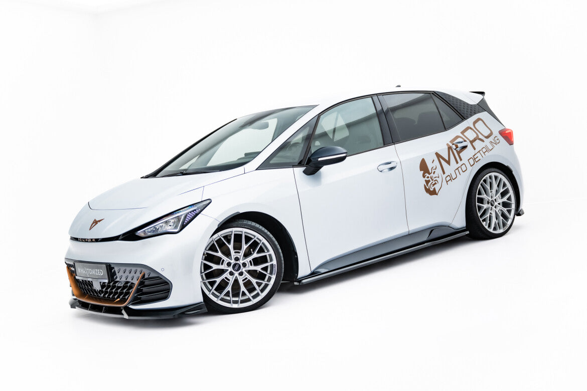 Seitenschweller Ansatz (Paar) passend für CUPRA Born Mk1 schwarz Hochglanz