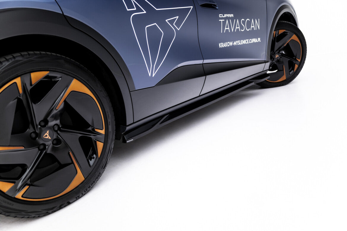 Seitenschweller Ansatz (Paar) passend für CUPRA Tavascan Mk1 schwarz Hochglanz