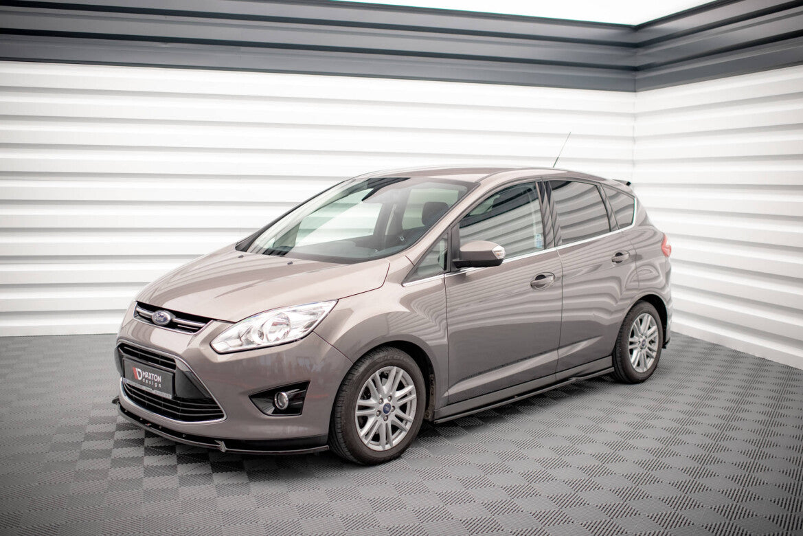 Seitenschweller Ansatz (Paar) passend für Ford C-Max Mk2 schwarz Hochglanz