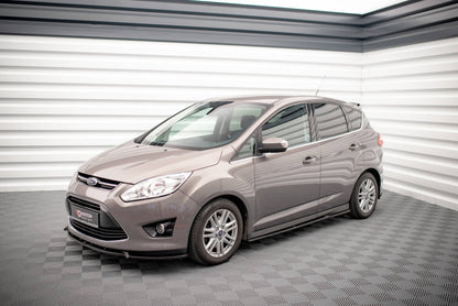 Seitenschweller Ansatz (Paar) passend für Ford C-Max Mk2 schwarz Hochglanz
