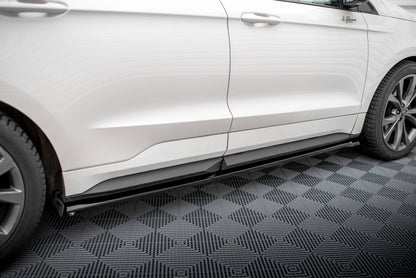 Seitenschweller Ansatz (Paar) passend für Ford Edge Sport Mk2 schwarz Hochglanz
