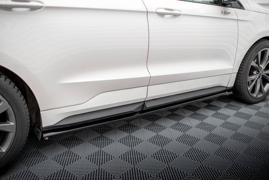Seitenschweller Ansatz (Paar) passend für Ford Edge Sport Mk2 schwarz Hochglanz