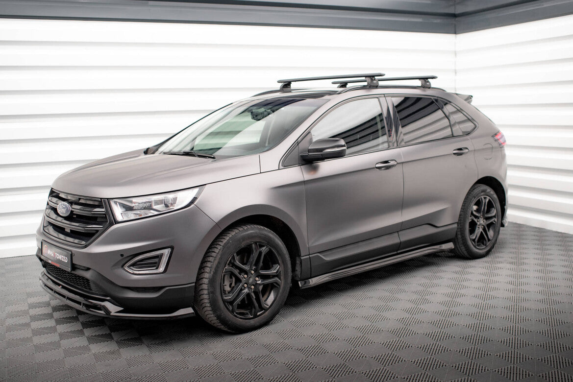 Seitenschweller Ansatz (Paar) passend für Ford Edge ST Mk2 FL schwarz Hochglanz