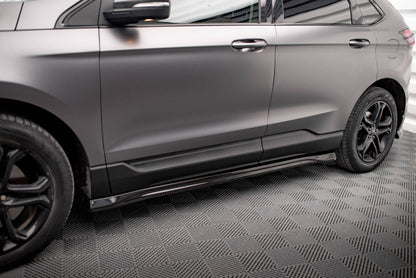 Seitenschweller Ansatz (Paar) passend für Ford Edge ST Mk2 FL schwarz Hochglanz