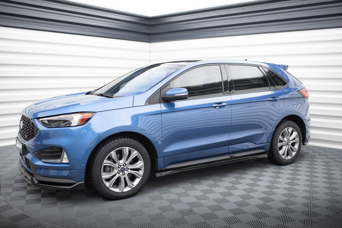 Seitenschweller Ansatz (Paar) passend für Ford Edge ST Mk2 FL schwarz Hochglanz