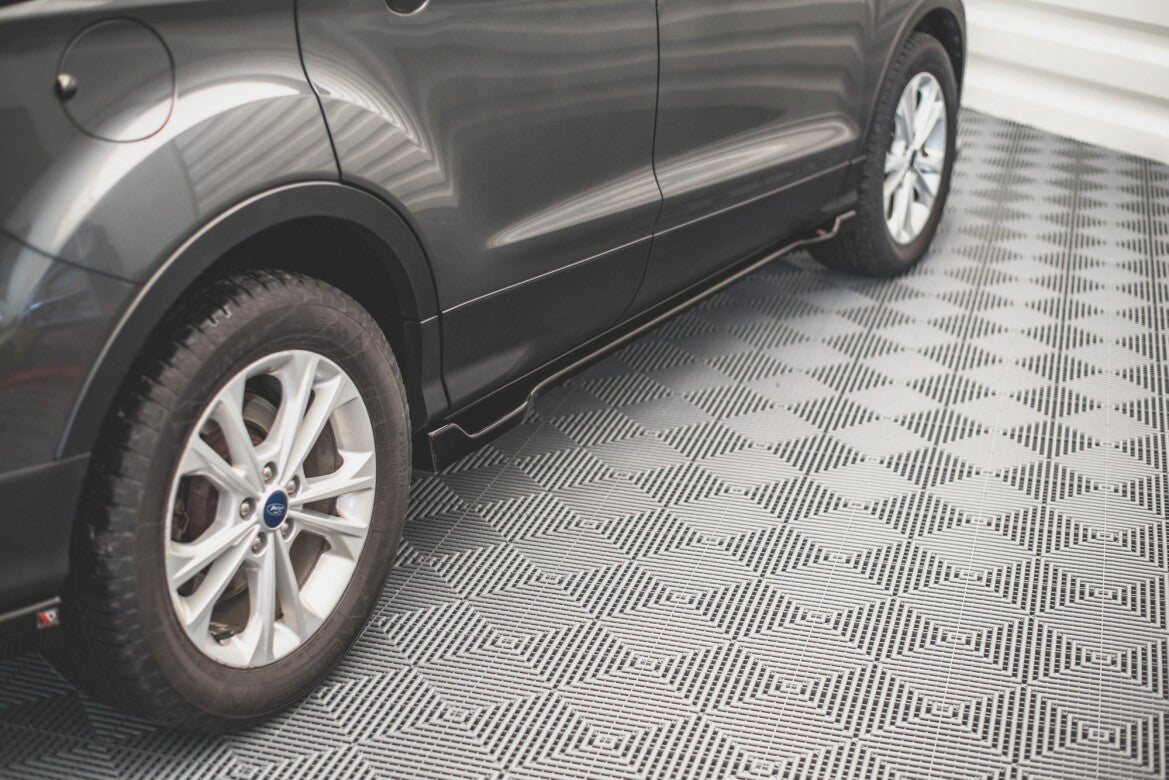 Seitenschweller Ansatz (Paar) passend für Ford Escape Mk3 schwarz Hochglanz