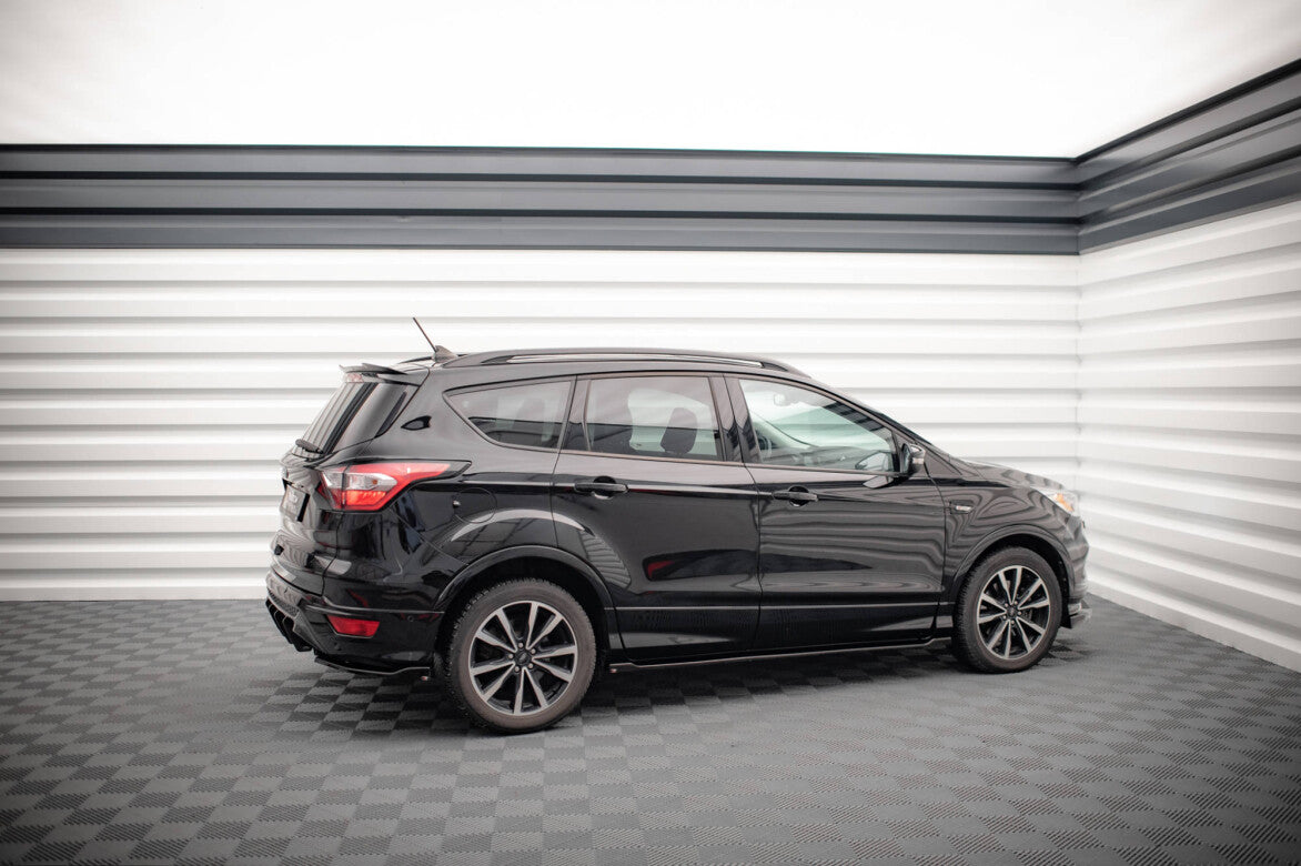 Seitenschweller Ansatz (Paar) passend für Ford Escape ST-Line Mk3 schwarz Hochglanz