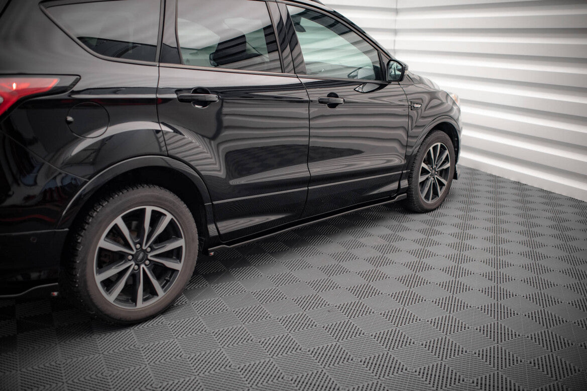 Seitenschweller Ansatz (Paar) passend für Ford Escape ST-Line Mk3 schwarz Hochglanz
