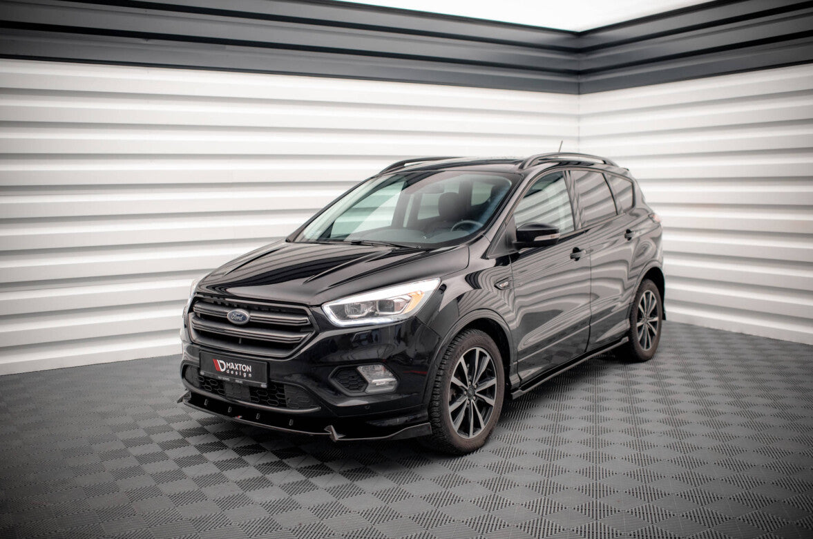 Seitenschweller Ansatz (Paar) passend für Ford Escape ST-Line Mk3 schwarz Hochglanz