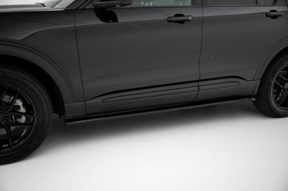 Seitenschweller Ansatz (Paar) passend für Ford Explorer XLT Mk6 schwarz Hochglanz