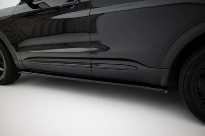 Seitenschweller Ansatz (Paar) passend für Ford Explorer XLT Mk6 schwarz Hochglanz
