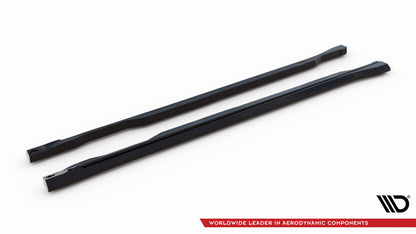 Seitenschweller Ansatz (Paar) passend für Ford Explorer XLT Mk6 schwarz Hochglanz