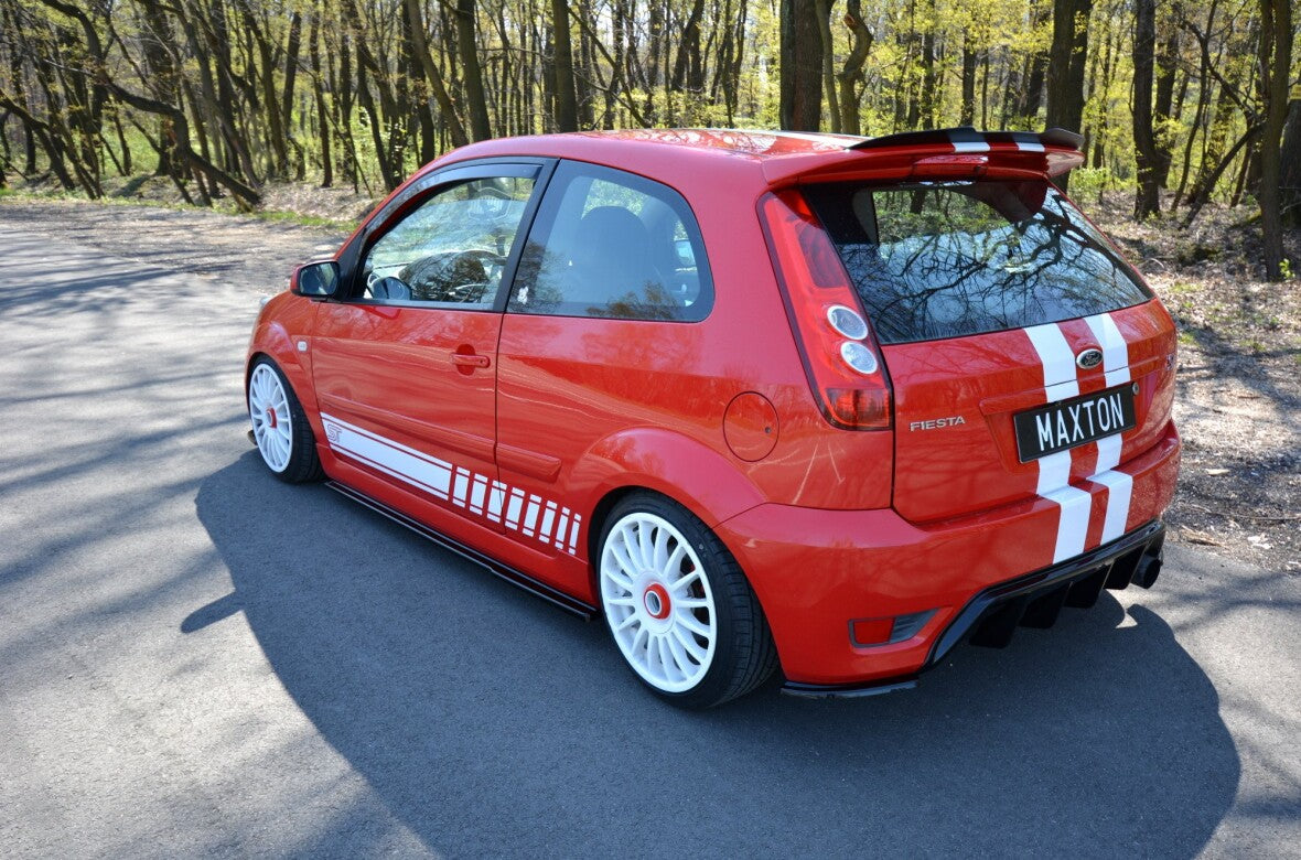 Seitenschweller Ansatz (Paar) passend für Ford Fiesta ST Mk6 schwarz Hochglanz
